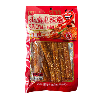 Соевое мясо Yang Zi Li острые палочки 76г