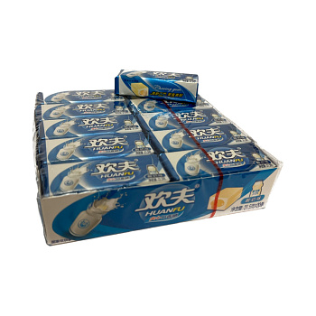 Жевательная резинка Huanfu с начинкой со вкусом молока 21,5г