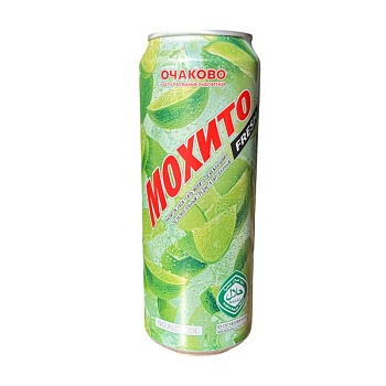 Напиток Очаково Мохито коктейль освежающий ж/б 0,45л