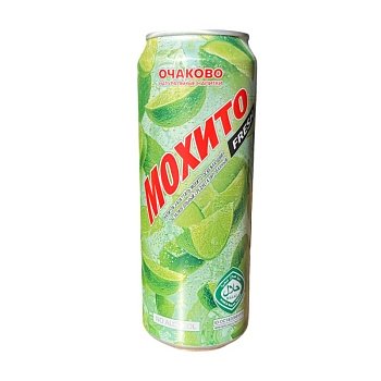 Напиток Очаково Мохито коктейль освежающий ж/б 0,45л