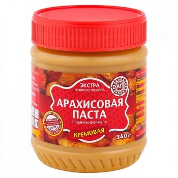 Арахисовая паста Азбука продуктов Классическая кремовая 340г