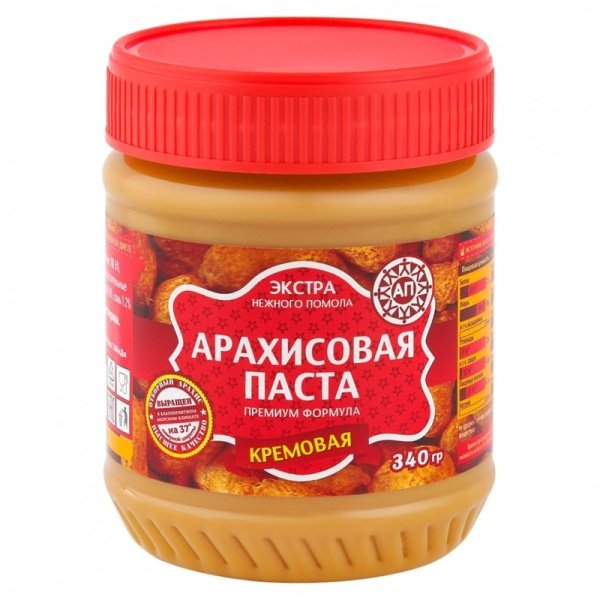 Arakhisovaya pasta Azbuka produktov klassicheskaya kremovaya 340g