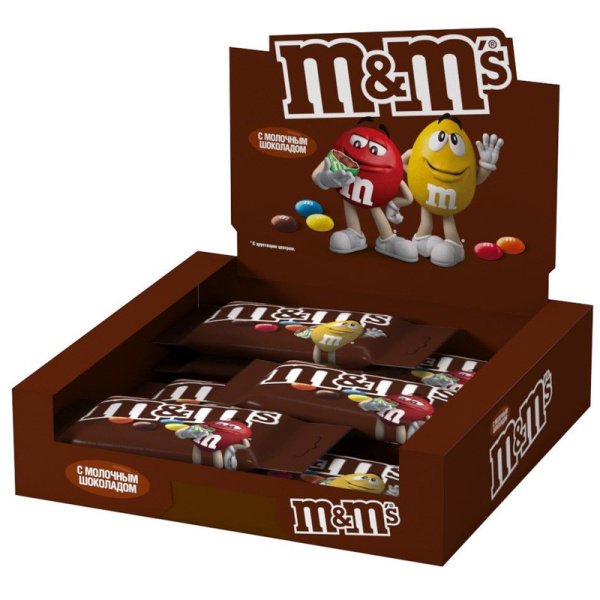 Drazhe M&M’s s molochnym shokoladom 45g