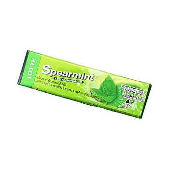 Жевательная резинка Lotte Spearmint мятная 13,5г