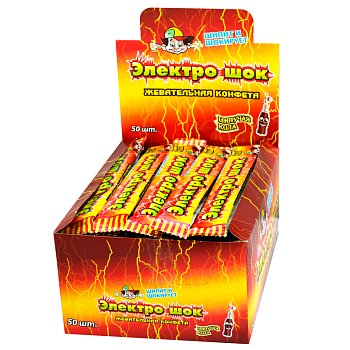 Жевательная конфета Электрошок ассорти вкусов 20г