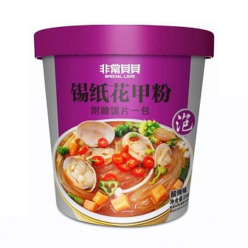 Лапша с морепродуктами BeiBei Special Love остро-кислая 211г