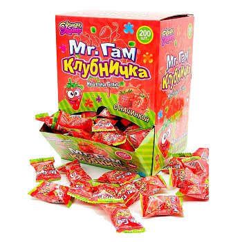Жевательная резинка Канди мастер клубничка 5г