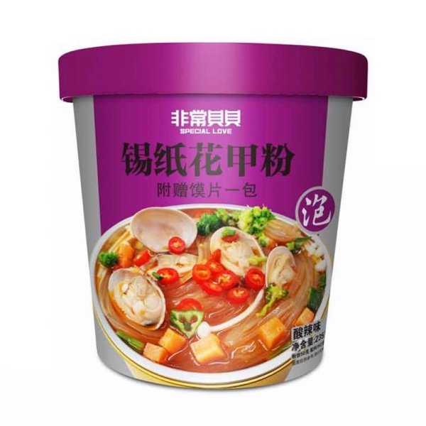 Lapsha s moreproduktami BeiBei Special Love ostro-kislaya 211g