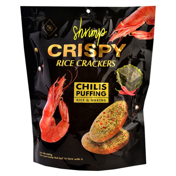 Risovye krekery Unigue s vasabi i krevetkami 168g