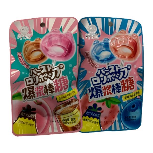 Ledentsy na palochke Lollipop vzryvnye fruktovye 18g