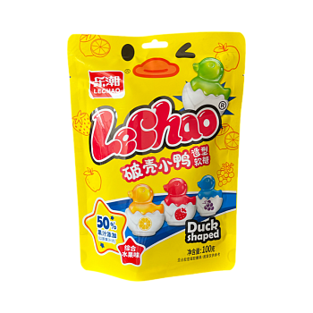 Жевательные конфеты Lechao Duck с фруктовым вкусом 100г