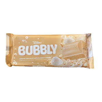 Шоколад Todino Bubbly пористый белый пломбир 90г