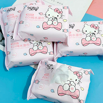 Салфетки влажные Snax Hello Kitty