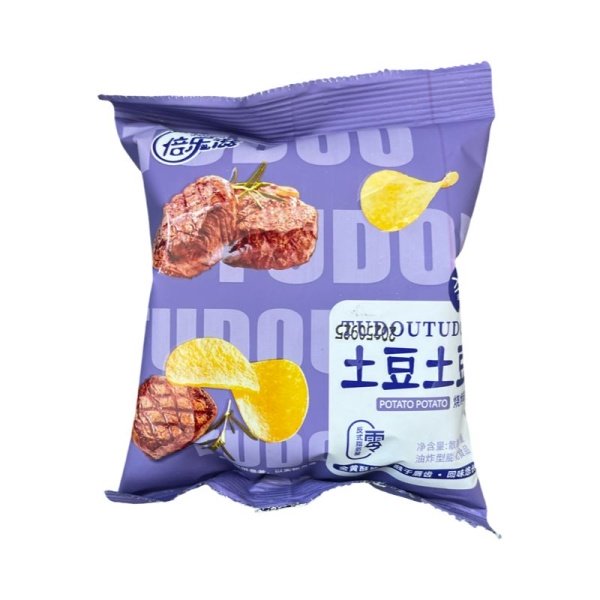 Chipsy Lepinlexin Tudou so vkusom barbekyu 36g