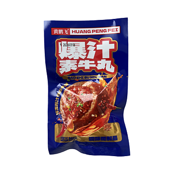 Снек HuangPengFei шарики со вкусом говядины 18г