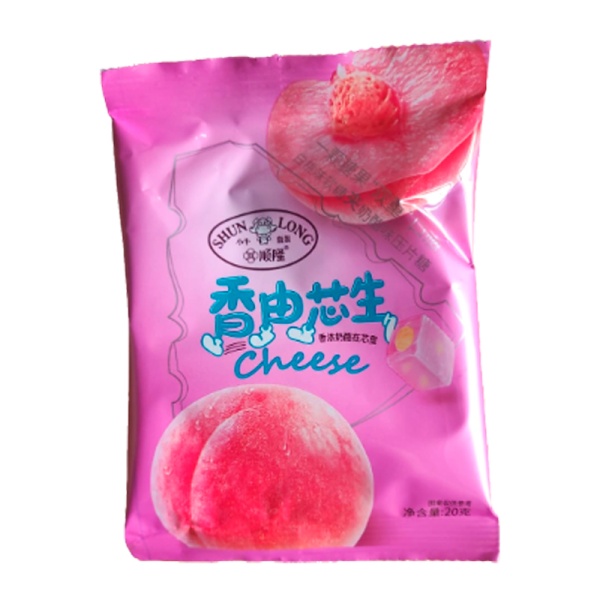 Konfety zhevatelnye ShunLong Syr i persik 20g