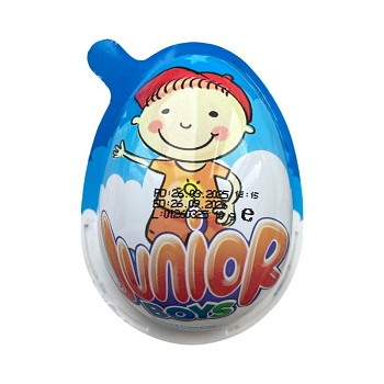 Яйцо Junior с сюрпризом и шоколадным десертом 10г