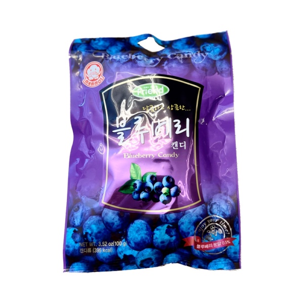 Konfety Candy Blueberry Chernika 100g