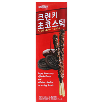 Палочки шоколадные Sunyoung с крошкой печенья 54г