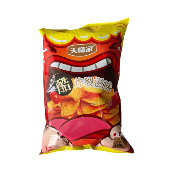 Chipsy Tianweijia so vkusom ostrogo pertsa 108g