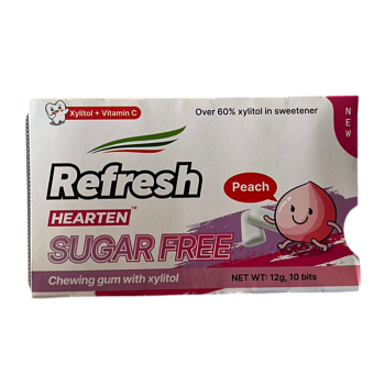 Жевательная резинка Refresh без сахара с персиком 12г
