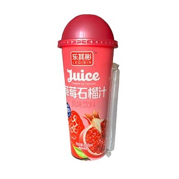 Напиток Juice со вкусом граната и клубники 530мл