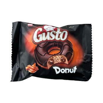 Пончик Gusto с начинкой карамель 35г