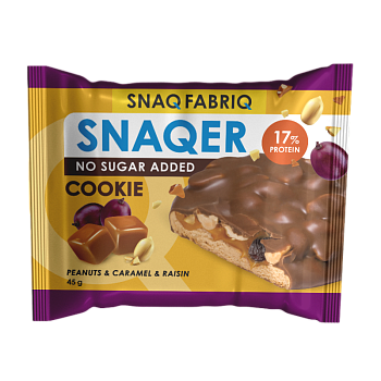 Печенье Snaq Fabriq Арахис, изюм и карамель 45г