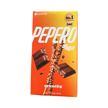 Соломка Pepero Crunchy в шоколодной глазури 39г