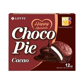 Печенье Lotte Choco Pie Dark