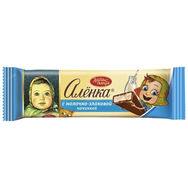 Batonchik Alenka s molochno-zlakovoy nachinkoy