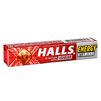 Карамель леденцовая Halls со вкусом колы 25г