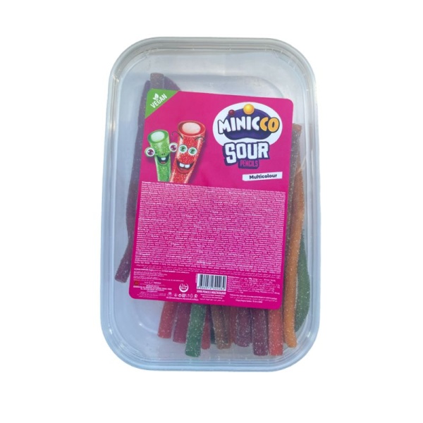 Marmelad v bankakh Miniccco Sour Pencil Multicolor 200g