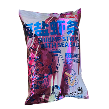 Чипсы ShuYangyang Shrimp Strips с морской солью 80г
