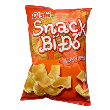 Чипсы Oishi тыквенные со вкусом говядины на гриле 68г