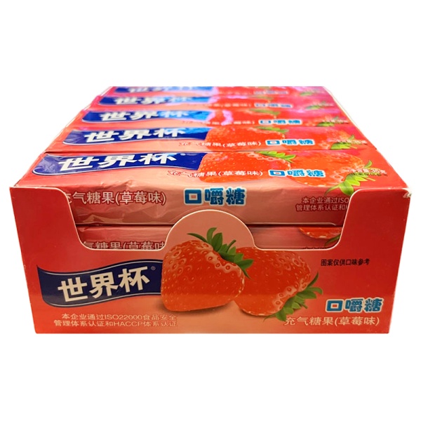 Konfety zhevatelnye World Cup Klubnika 35g