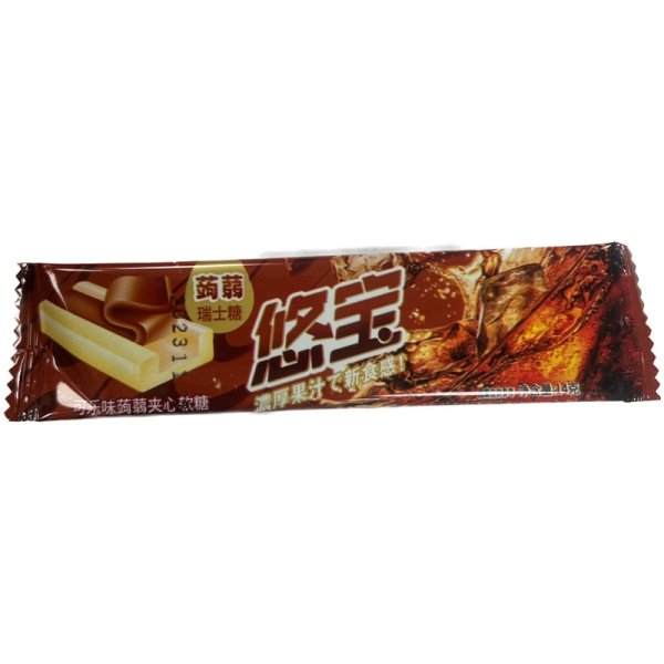 Konfety zhevatelnye Youbao s nachinkoy Kola 14g