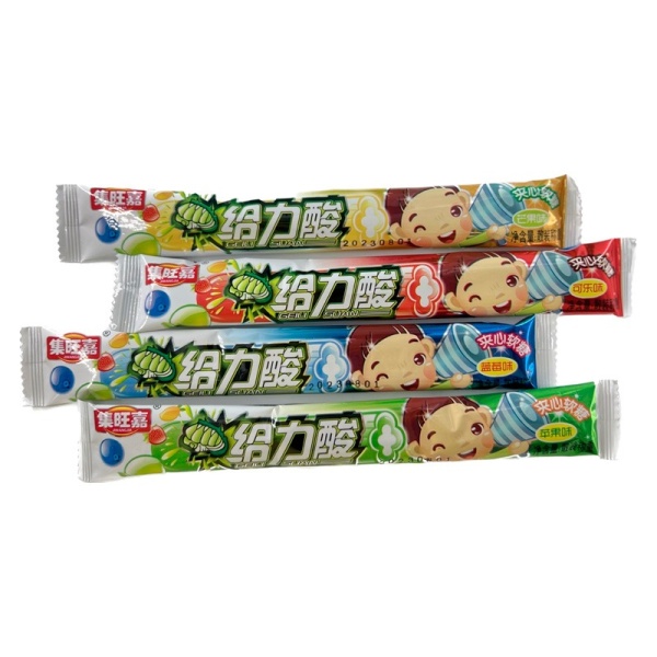 Konfety zhevatelnye Jiwangjia Geli Suan Fruktovye 14g