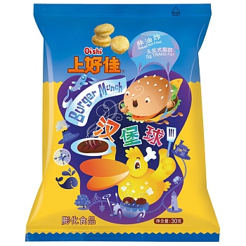 Чипсы Oishi Burger Munch Бургеры 30г