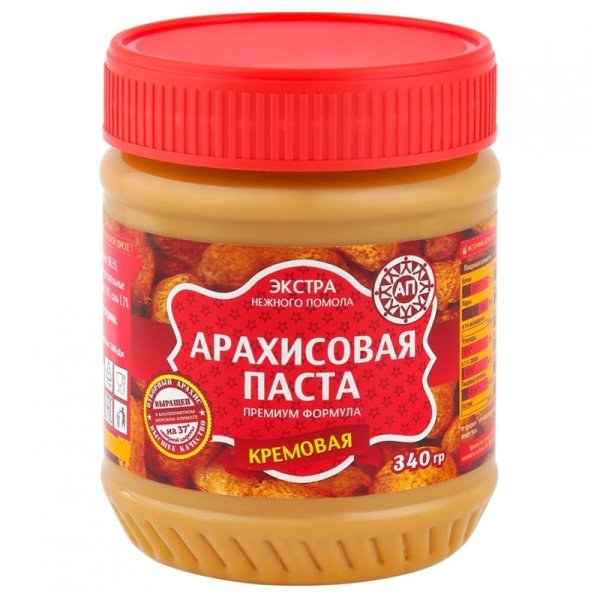 Arakhisovaya pasta Azbuka produktov Ekstra kremovaya 340g