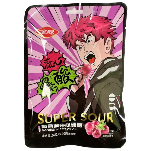 Konfety Golden Crown Super Sour Vinograd 24g