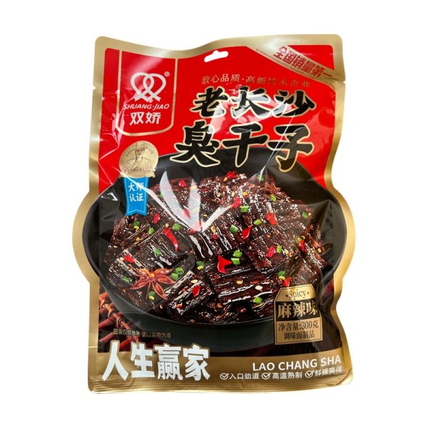 Soevoe myaso Shuangjiao Lao Chang so vkusom chesnoka 300g