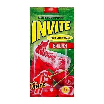 Напиток растворимый Invite вишня 5г