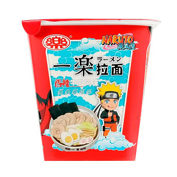 Лапша рамен Yile Naruto с говядиной пряный вкус 100г