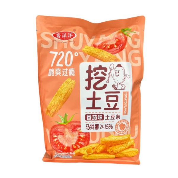 Chipsy ShuYangyang Cuipian s tomatnym vkusom 275g