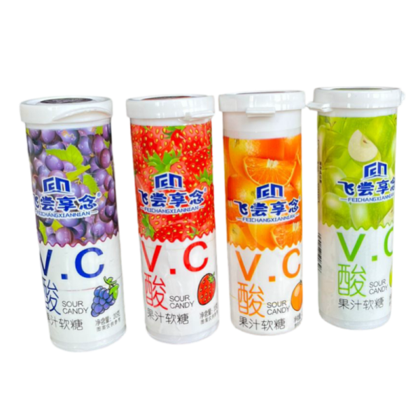 Zhevatelnaya konfeta FeiChangXiannian s vitaminom S assorti vkusov 20g