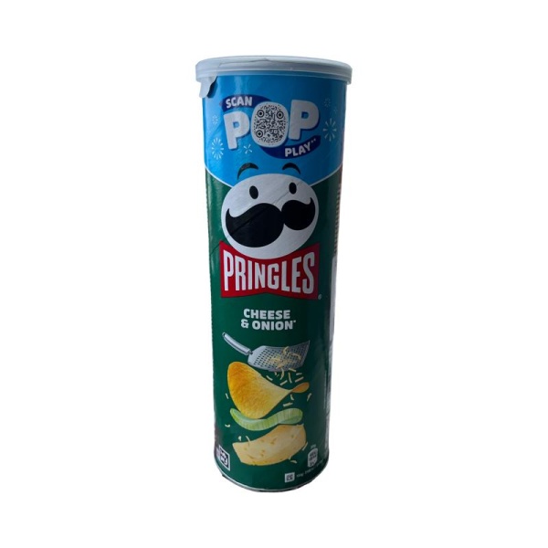 Chipsy Pringles so vkusom syra i zelenogo luka 165g