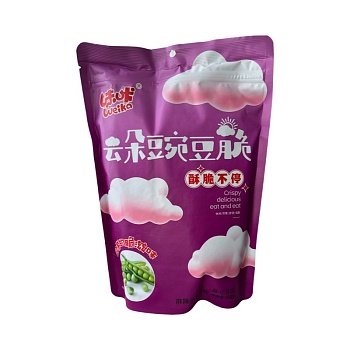 Чипсы Yunduo гороховые со вкусом острых раков 168г 