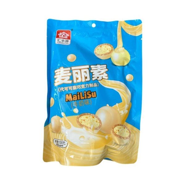 Shariki kranch Huifengyuan s belym shokoladom 100g