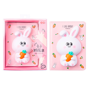 Блокнот iiGen Зайка YZ6033 со сквишем